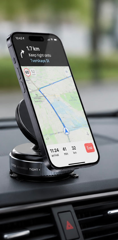 360° Rotating Universal Car Phone Holder – Strong Grip & Adjustable Dashboard/Mobile Mount